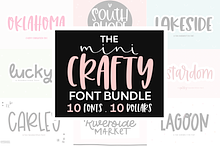 Mini Crafty Font Bundle