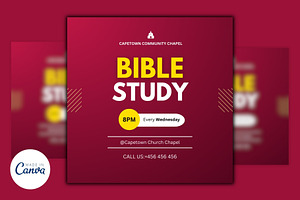 Bible Study Canva Design Template