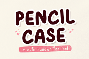 Pencil Case Handwriting Font