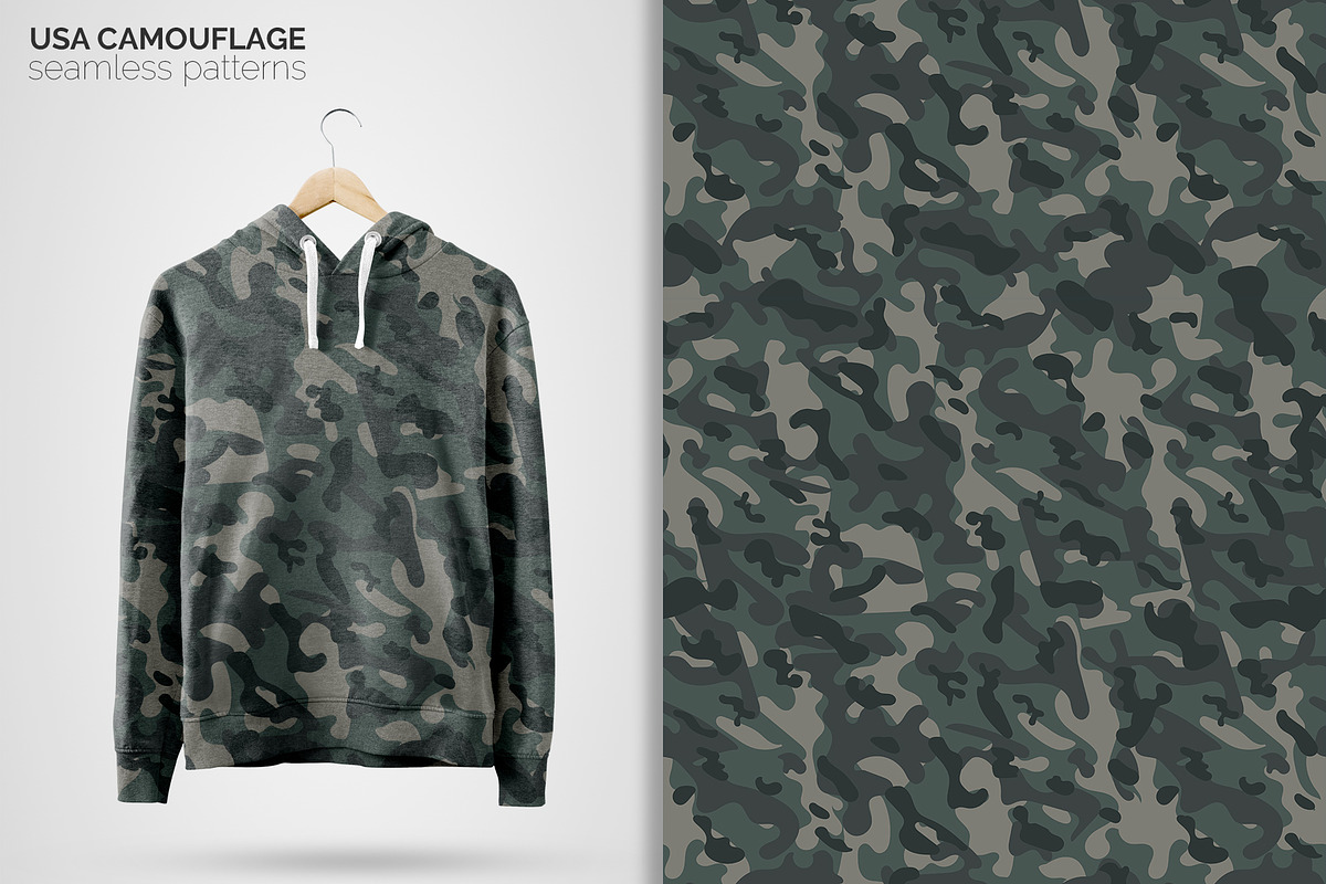 USA Camouflage Seamless Patterns, a Pattern Graphic by 3Y_Design (Photo 4 of 6)