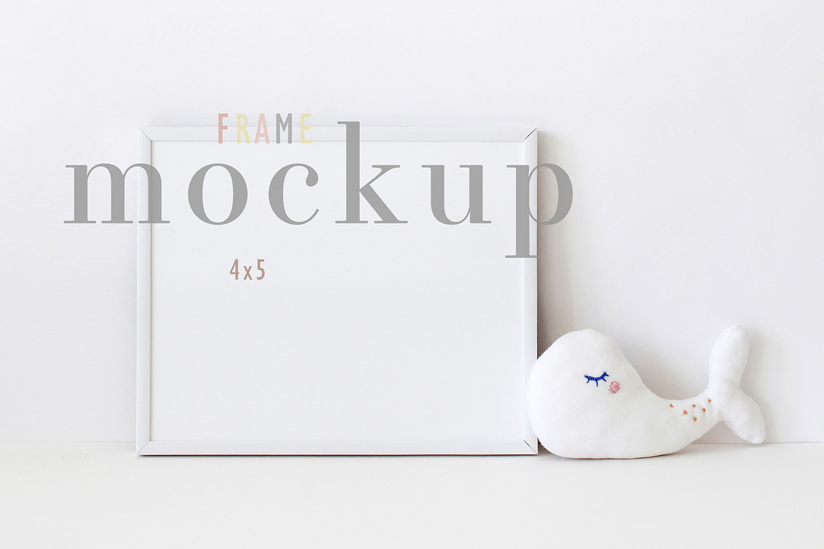 Nursery Frame Mockup Sea Art Digital, a Print Template by BirdieFrames (Photo 1 of 3)
