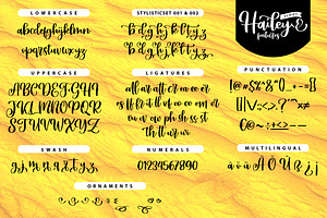 Hailey - Cute And Bold Script