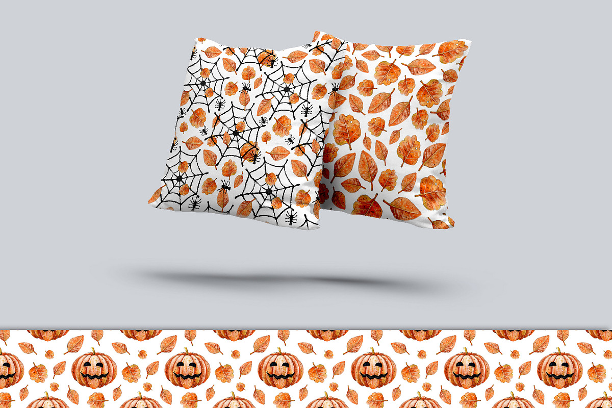 Happy halloween digital paper set, a Pattern Graphic by Artmanata (Photo 8 of 12)