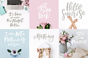 Morning Lettering Set, a Social Media Template by piyacler (Thumbnail 2 of 6)