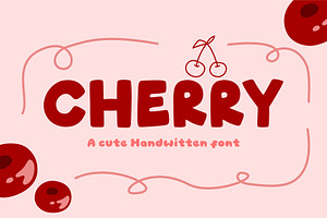 Cherry - cute handwritten font
