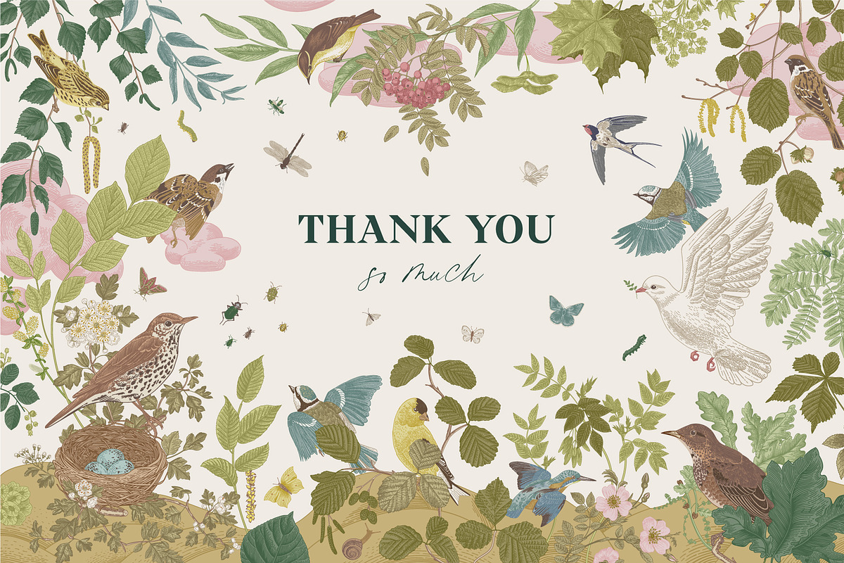 Free Birds, a Decorative Illustration by olga.korneeva (Photo 11 of 11)