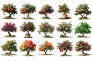 Orchard Watercolor Clipart PNG, an Illustration by Libby Wishes (Thumbnail 4 of 7)