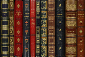 Antique Book Spines