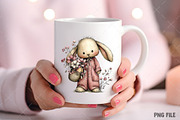 Whimsical Easter Bunny Clipart, an Illustration by Craft Nest (Thumbnail 7 of 11)