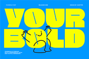 Yourbold - Bold Font, a Font by limitype (Thumbnail 1 of 12)