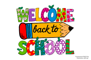 Welcome Back To School PNG, a Graphic by Clipart Bloom