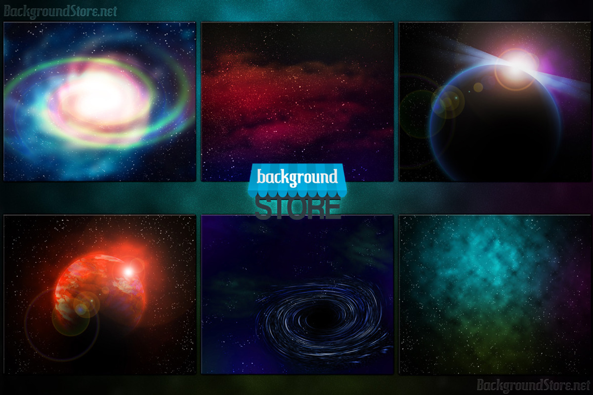Universe Backgrounds Bundle preview 2