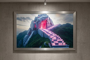 Glowing Crystal Cave Stairs Photo, a Nature Photo by Aura Canyon HQ (Thumbnail 5 of 7)