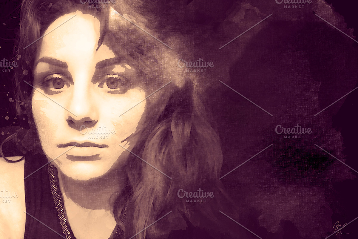 Watercolor Photoshop Template, a Templates & Theme by Definitely Pink (Photo 2 of 2)