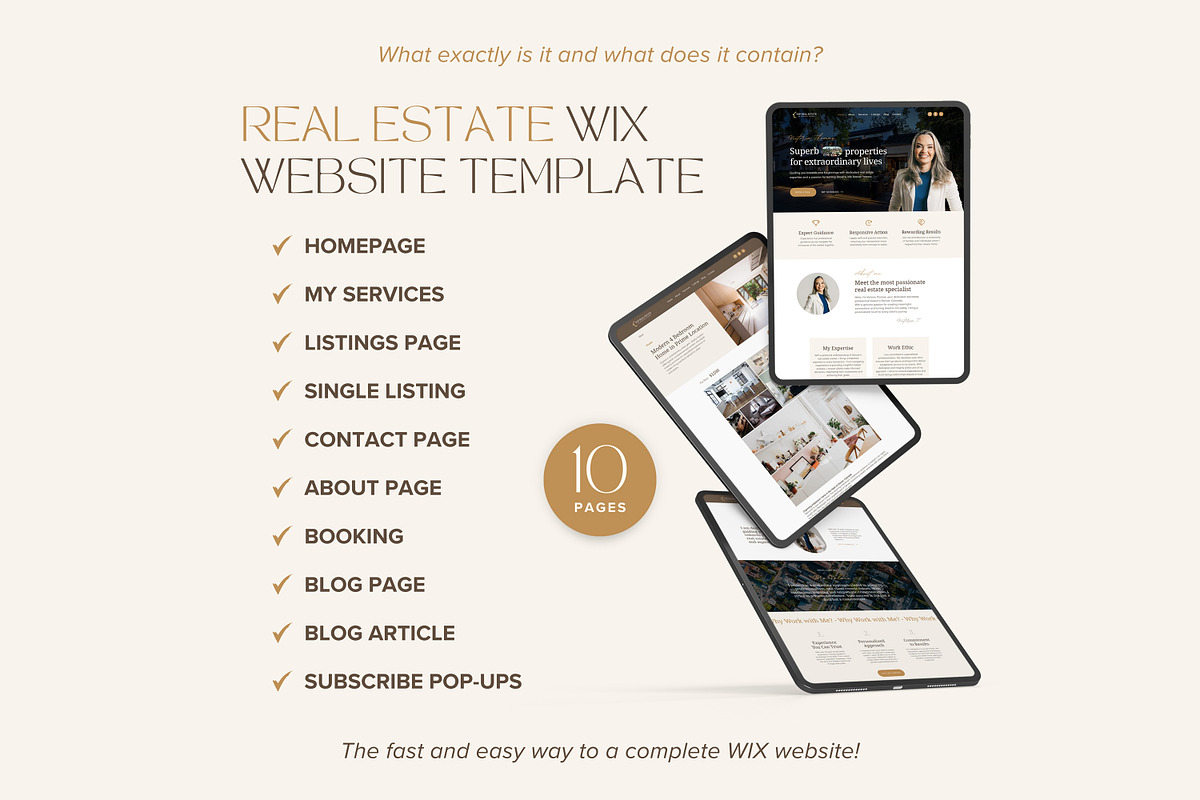 Real Estate Wix Template Realtor, a Wix Template by vectorocean (Photo 3 of 11)
