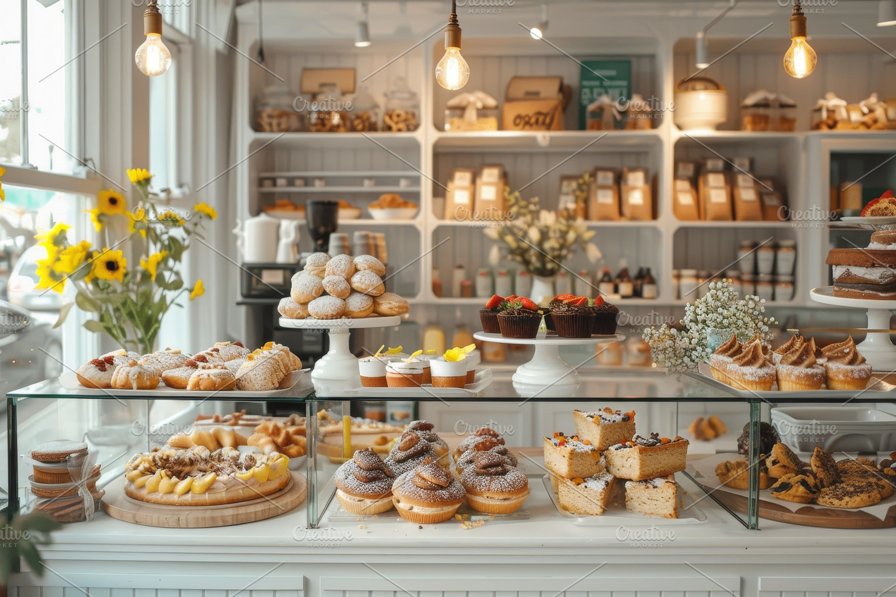 A charming bakery showcases an array, a Photo by Iftikhar Alam