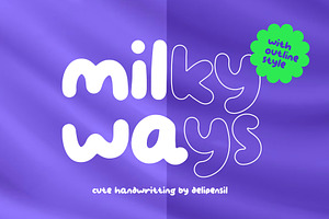 Milky Ways - Cute Typeface