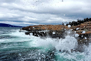 Waves at Acadia National Park Photo