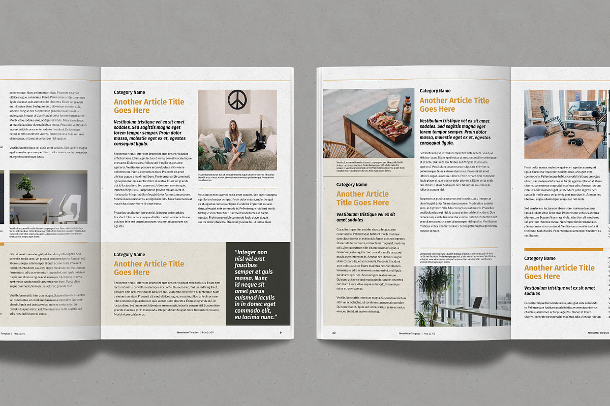 Multipurpose Newsletter, a Brochure Template by Kreatype Studio (Photo 5 of 7)