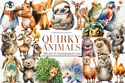 Quirky Animals Clipart, an Illustration by Designworld (Thumbnail 1 of 5)