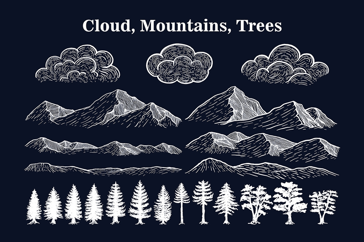 Mountain Landscape Elements, an Illustration by Artolabs (Photo 2 of 5)