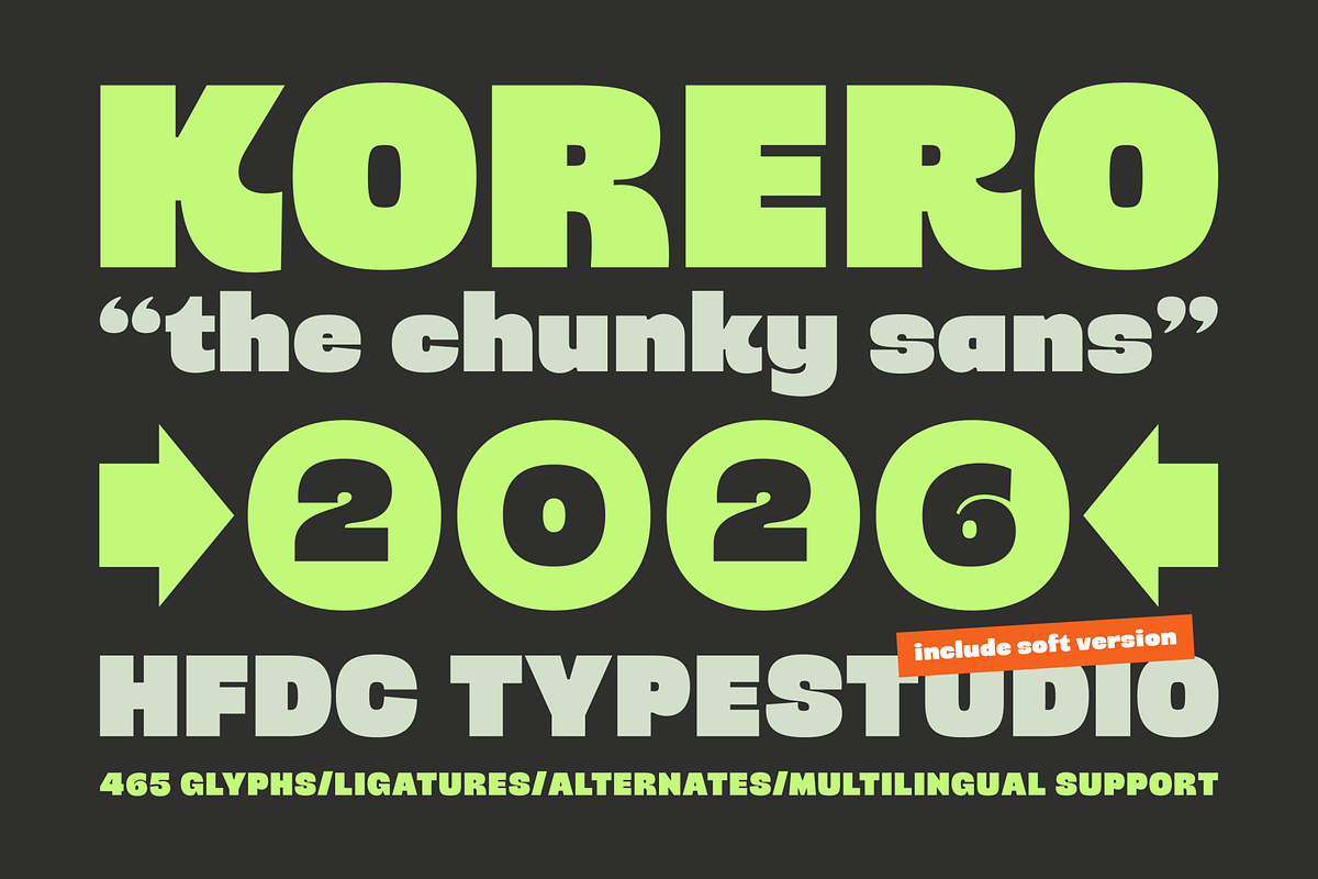 Korero HF Bold Display Font, a Sans Serif Font by 24Design Studios (Photo 1 of 11)