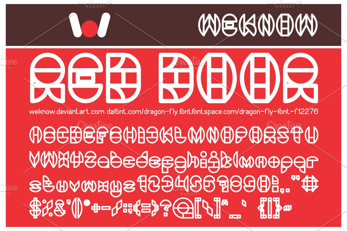 dragon fly font preview 5