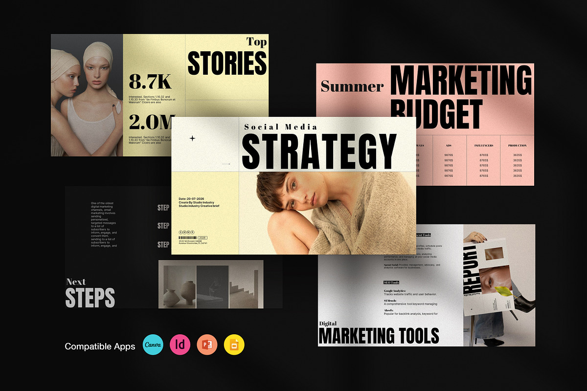 Digital Marketing Strategy Template, a Presentation Template by Studio Industry (Photo 2 of 10)