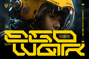 NCL GESROB - Cyberpunk Font, a Sans Serif Font by Enxyclo Studio (Thumbnail 3 of 14)