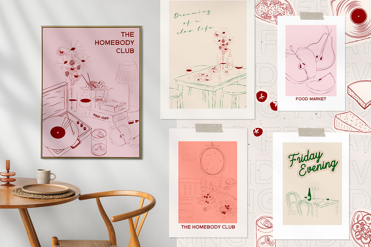 Friday Evening POSTERS, a Decorative Illustration by Mio Buono (Photo 5 of 12)