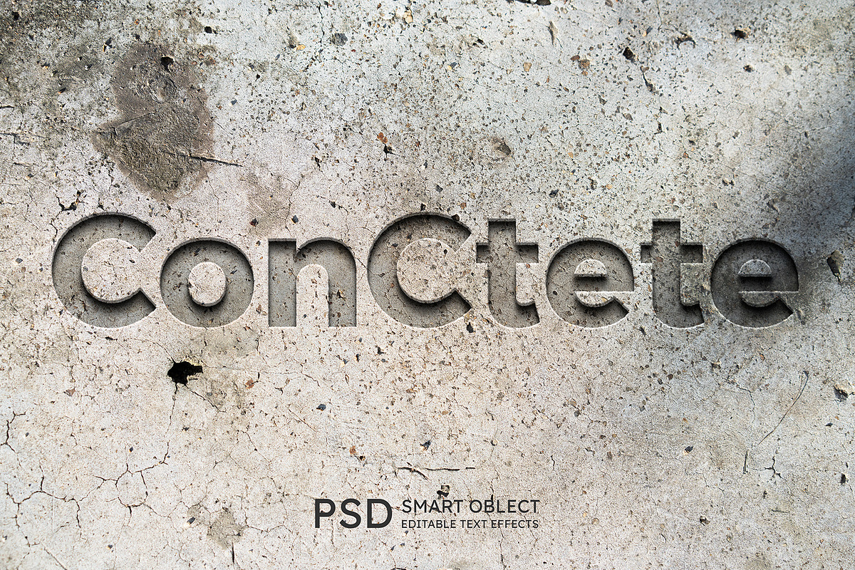 Concrete Text Effect Style, a Layer Style Add-On by S_design