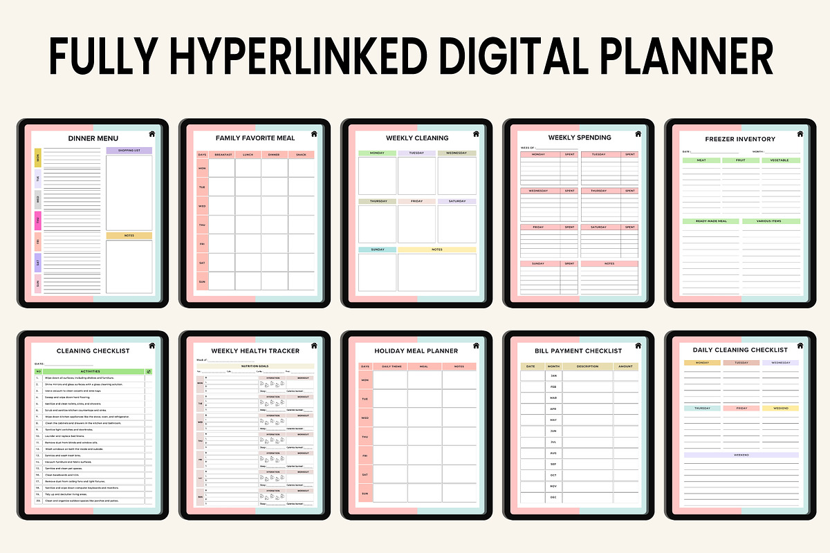 2025 Digital Home Management Binder, a Stationery Template by Designmela01 (Photo 2 of 8)