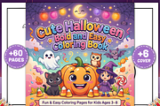 Cute Halloween Bold Easy Coloring, a Seasonal Illustration by Coco Bloom (Thumbnail 1 of 4)