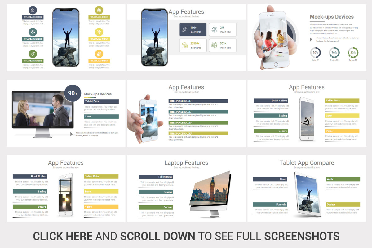 Mock-ups PowerPoint Template, a Presentation Template by OceanArt ...