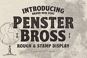 Penster Bross - Rough Display Font, a Font by Letterhend Studio (Thumbnail 1 of 9)