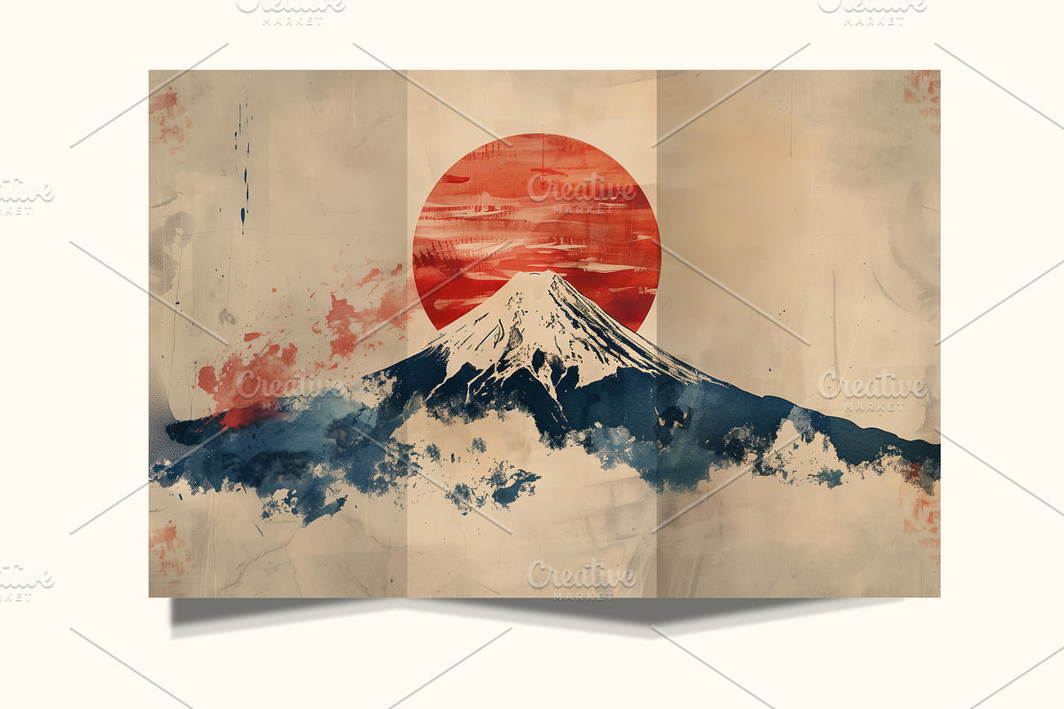 Retro Japan Posters, a Poster Template by Art's and patterns (Photo 8 of 8)