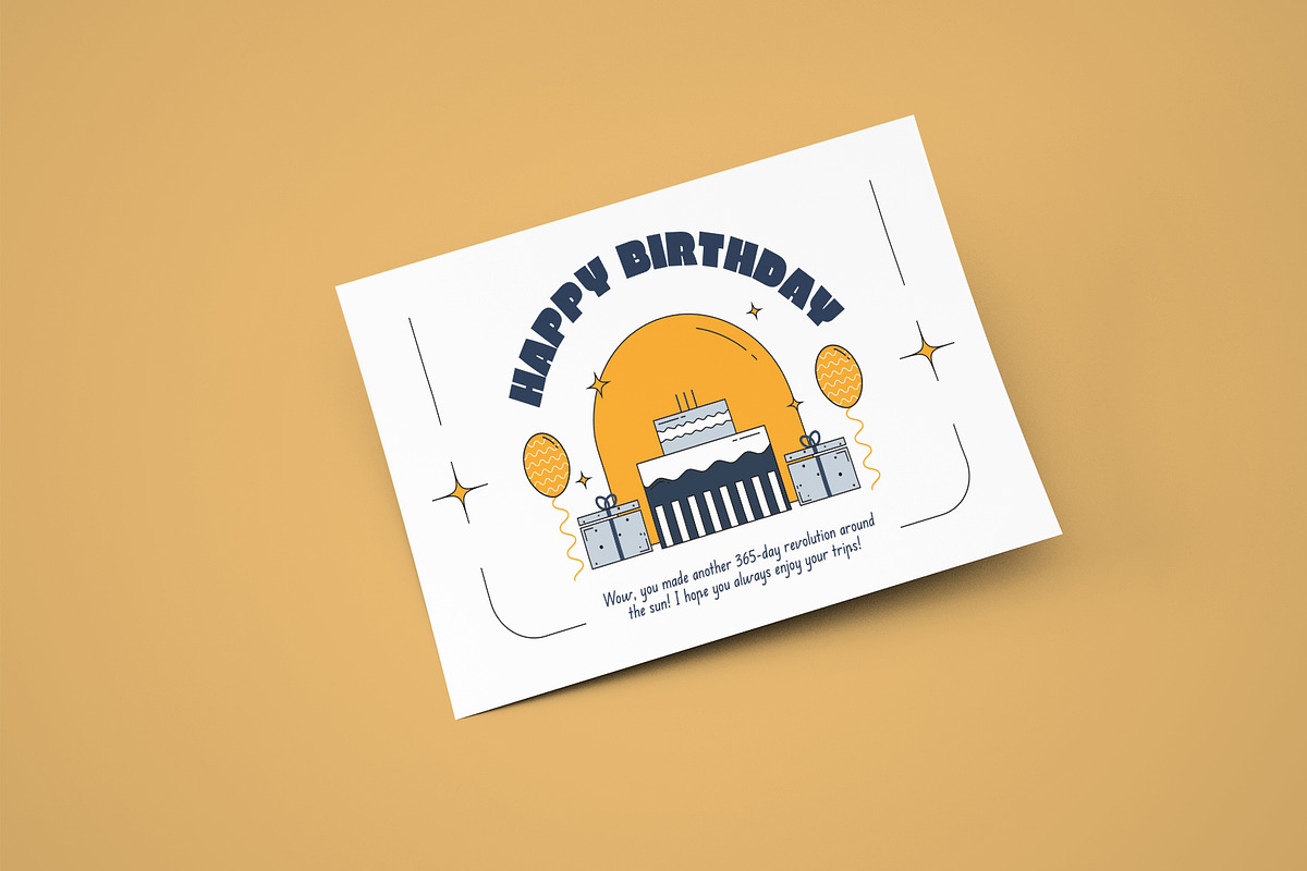 Creative Birthday Greeting Card, a Business Card Template by Neermana (Photo 3 of 4)