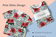 Tropical Leaves & Animals Pattern, a Pattern Graphic by Planolla (Thumbnail 4 of 6)