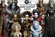 Dark Fantasy Rulers Gothic Clipart 1, a Person Illustration by ThatsDesignArt (Thumbnail 1 of 11)