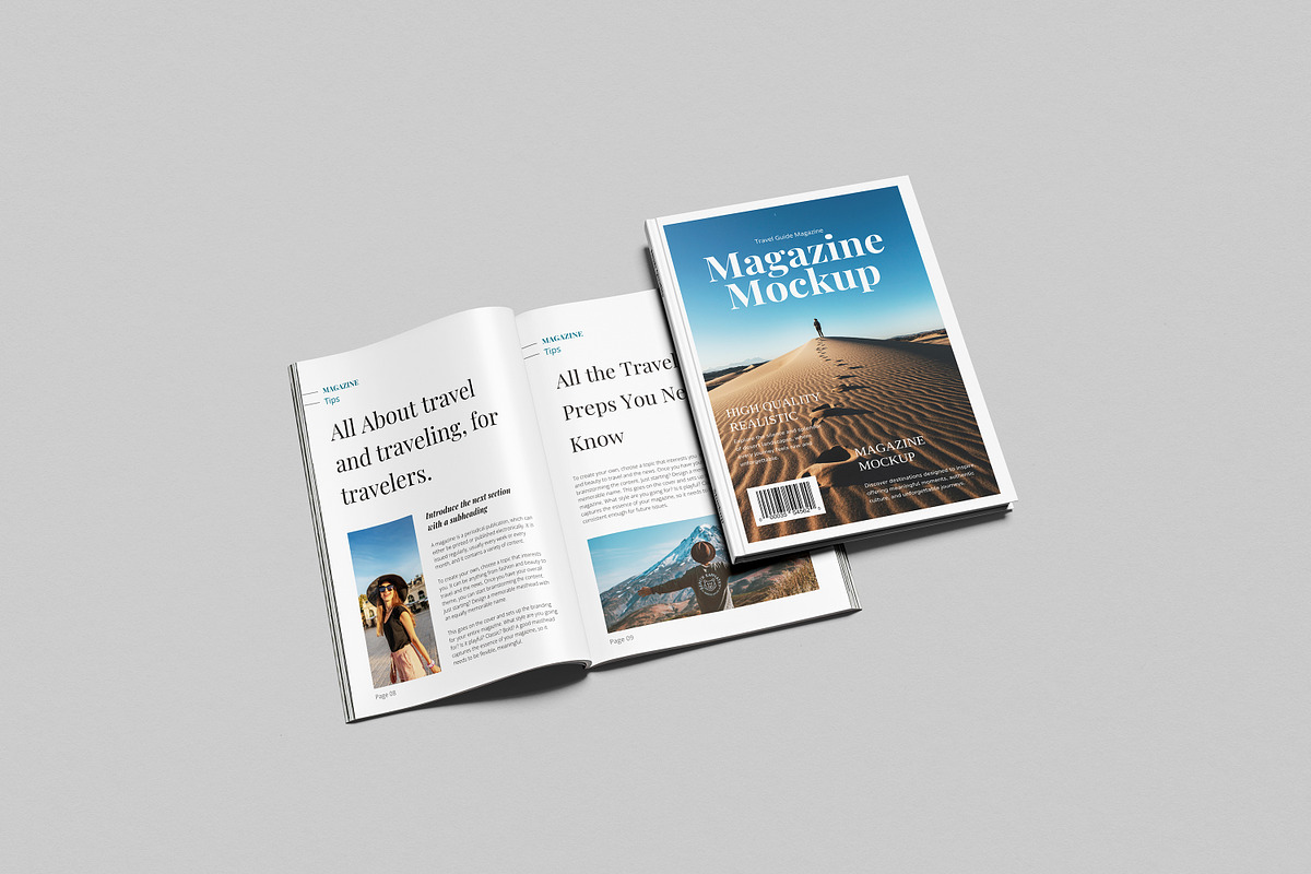 Magazine Mockup, a Books & Magazine Mockup by AnasStudio (Photo 3 of 7)