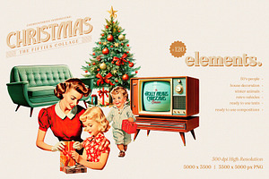 Collage Creator 50's Christmas