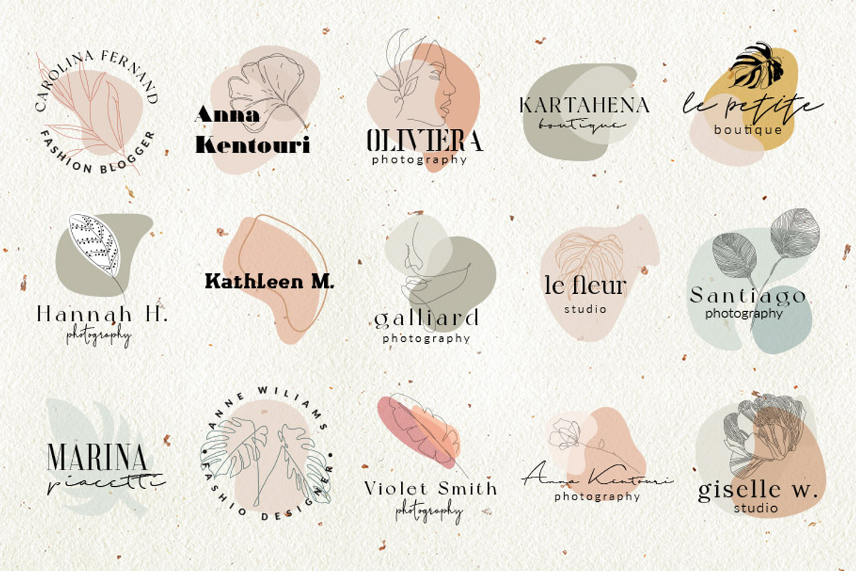 ONE LINE LOGO DESIGN KIT, a Branding & Logo Template by IsikChic (Photo 3 of 7)
