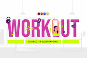 Workout Illustration, a Person Illustration by Loin Studio (Thumbnail 1 of 3)