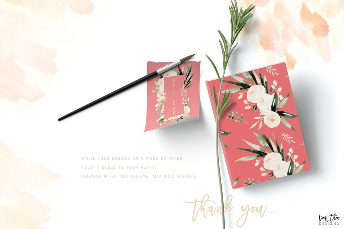 Blush & Ivory Flowers with Greenery, an Illustration by Kim Thoa Designs (Photo 10 of 10)