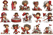 Whimsical Summer Kids Clipart, an Illustration by OK Design (Thumbnail 3 of 6)
