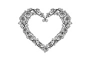 Floral Heart Frame SVG Bundle, an Illustration by Designs_River (Thumbnail 5 of 31)