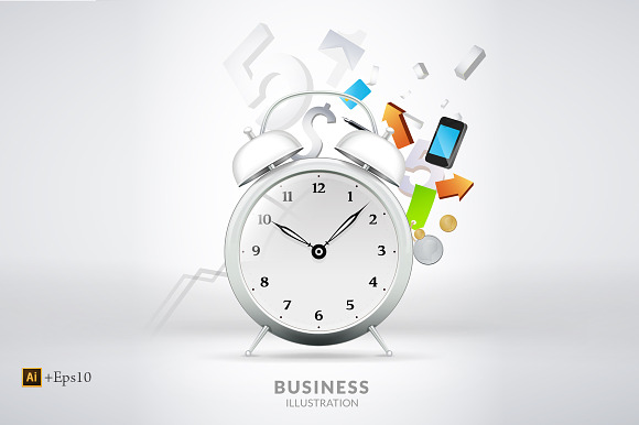 Time is money concept illustrated preview 2