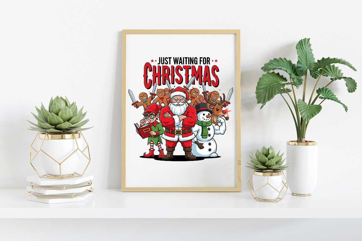 Funny Christmas PNG-Merry Christmas, an Illustration by Craft Nest (Photo 4 of 6)
