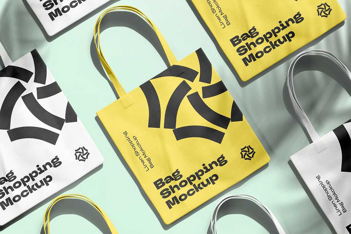 Shopping Bag Mock-up, a Packaging Mockup by zippypixelstudio (Photo 4 of 8)