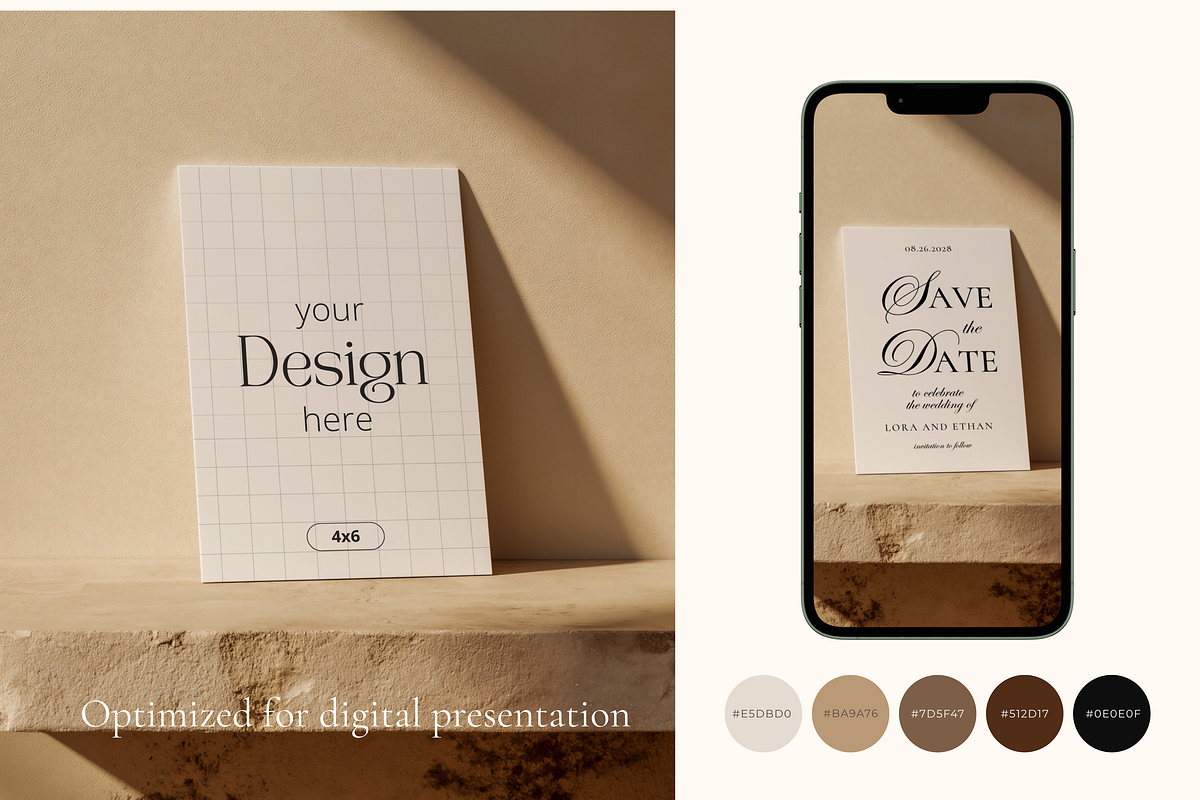 Neutral Stone 4x6 Card Mockup, a Product Mockup by Serenefeeling (Photo 6 of 6)